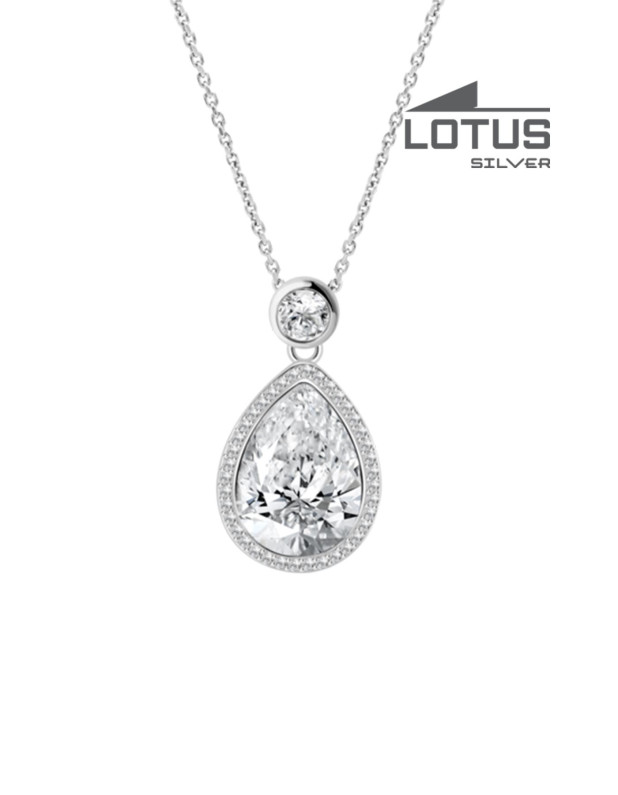 LOTUS SILVER  NECKLACE